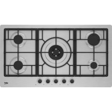 BEKO Hob Built In 5 Gas Stainless Steel 90CM (HIMW95225SXEL)