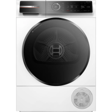BOSCH Dryer Series 8 Freestanding Heat Pump EcoSilence Drive Touch Dail Silver Inox 9KG 