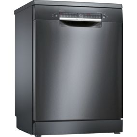 BOSCH Dishwasher Series 4 Freestanding 13 Place Settings Black 60CM