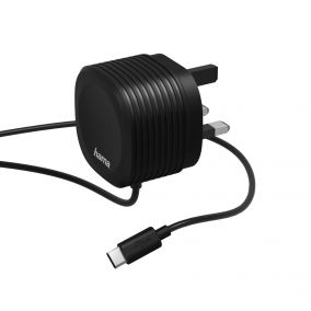 HAMA Mobile USB Cable Convertor Type C UK, 2.4A Black