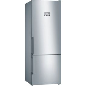 BOSCH Refrigerator Serie 6 Freestanding Bottom Freezer Home Connect Stainless Steel 70CM