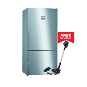 BOSCH Refrigerator Freestanding Bottom Freezer Silver 682L